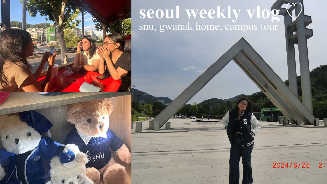 seoul weekly vlog ♡: seoul national university, gwanak home, campus tour