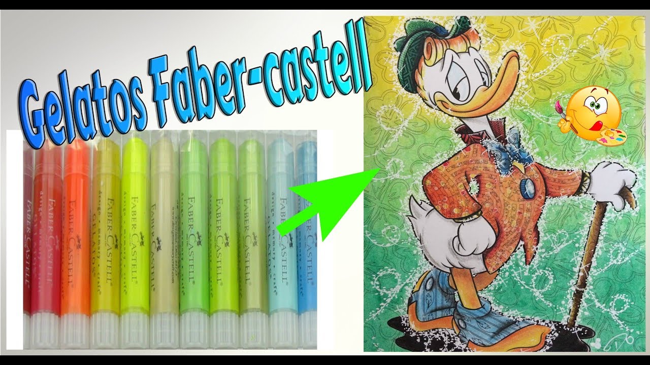 Tuto *Gelatos Faber-castell* coloriage art-thérapie