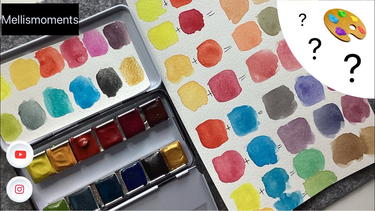 Wieviel Aquarell Farben brauchst du? How many watercolors do you need?