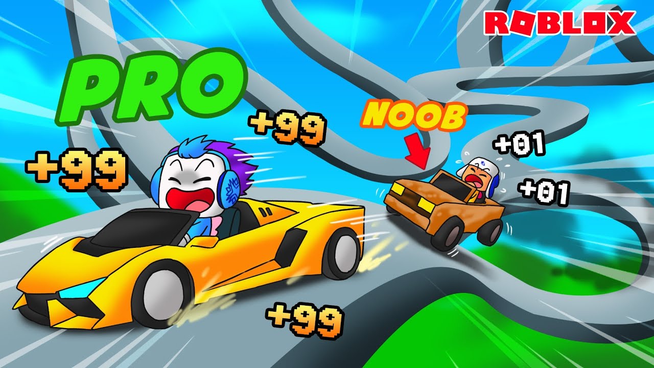 AKU UPGARDE MOBIL JADI SUPER CEPAT LEWATI RINTANGAN PENUH BAHAYA DI ROBLOX!!