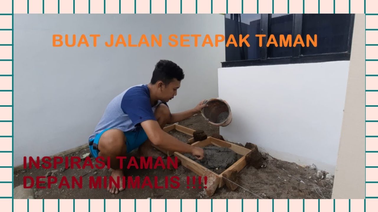 [VLOG] TIPS&TRICKS || CARA PEMBUATAN JALAN SETAPAK TAMAN (STEPPING) INSPIRASI TAMAN MINIMALIS
