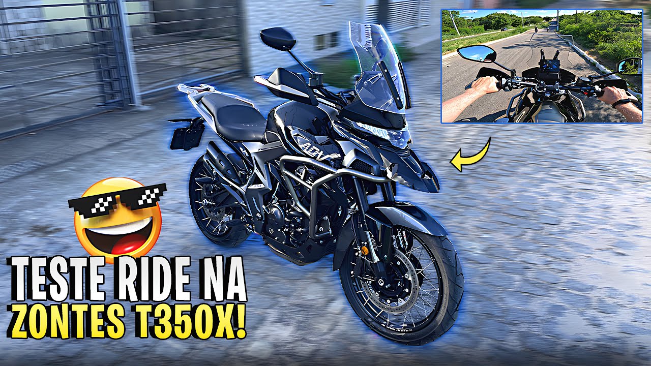 🔥TESTANDO A NOVA ZONTES T350X 2025! A MOTO VALE A PENA?