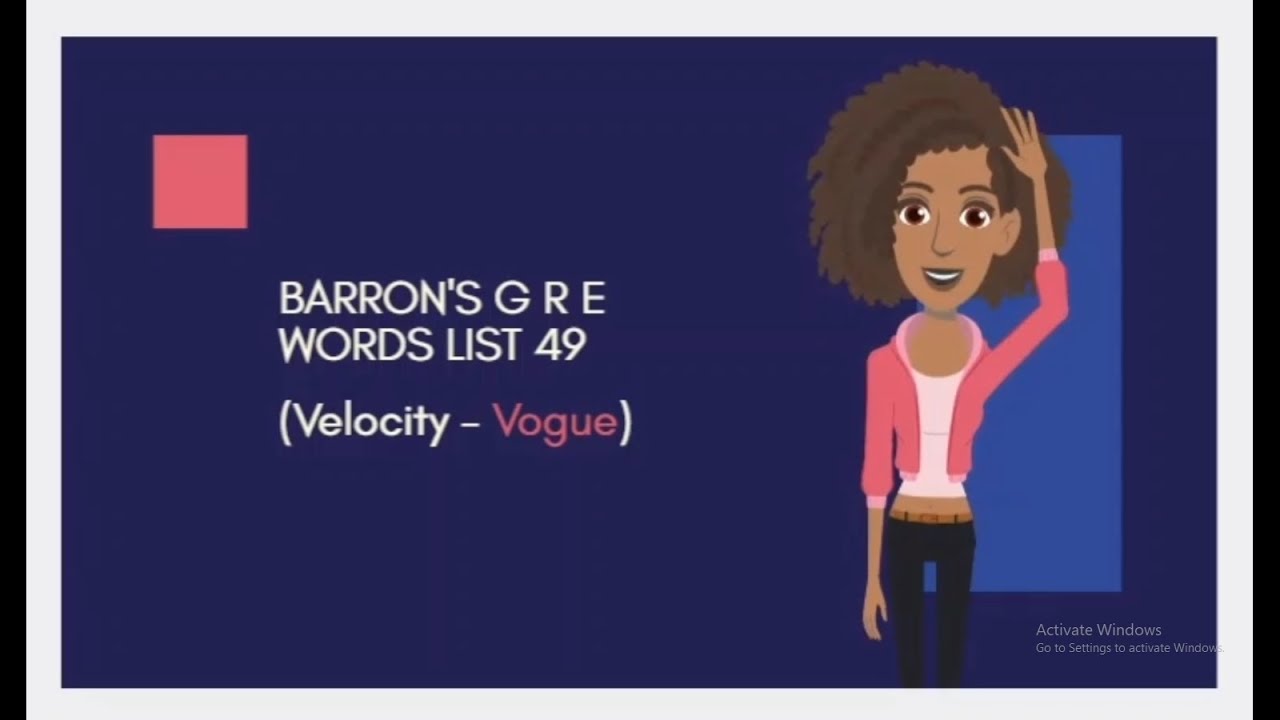 PART 49 BARRON'S GRE 3500 WORDS WITH SENTENCES (VELOCITY--VAGUE)