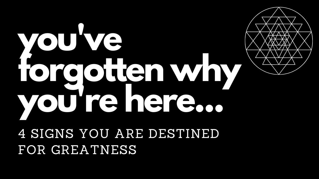 4 Powerful Signs You Are Destined For Greatness⎮Before You Were Born You Knew This...