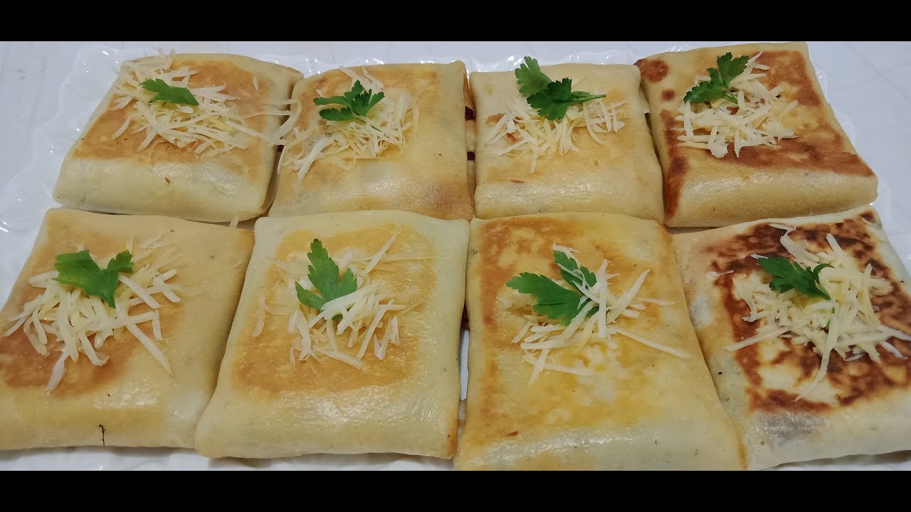 كريب مالحين  بحشوة لذيذة وسهلة _ Les crèpes salées