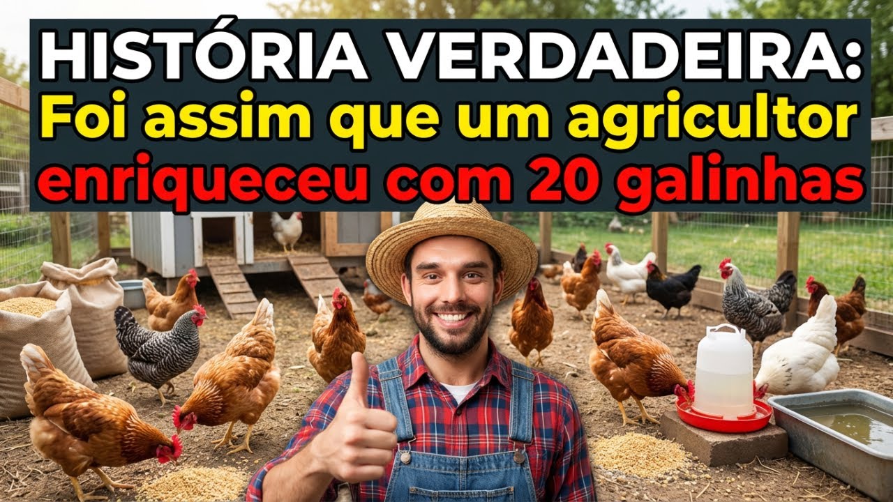 HISTÓRIA VERDADEIRA  Foi assim que um agricultor enriqueceu com 20 galinhas