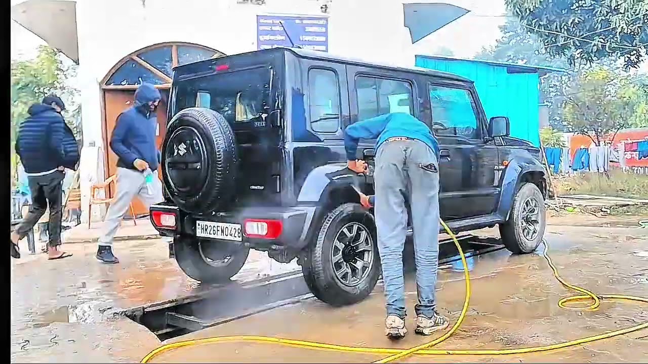 Washing station gurugram ✨️🚿🚙🚜#minivlog minivlog