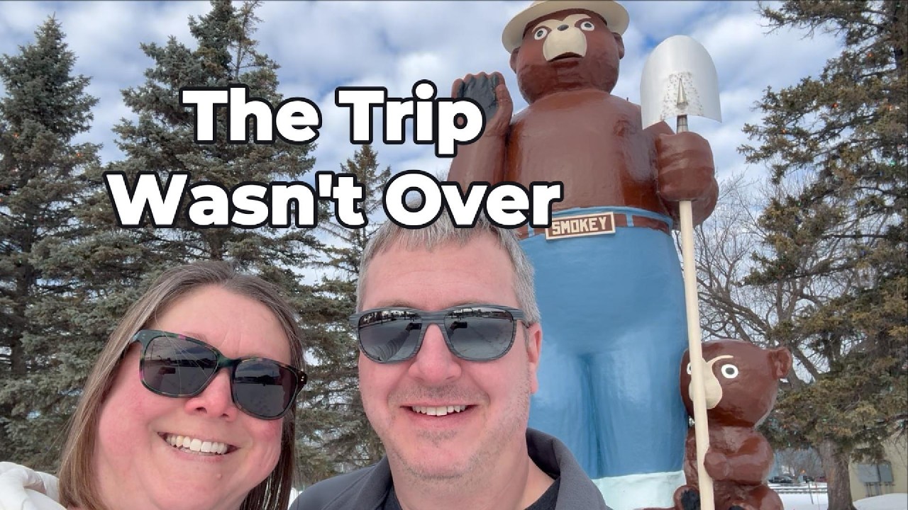 The Trip Wasn't Over! ❄️ One Last Snowmobile Ride on Rainy Lake + Road Trip Home