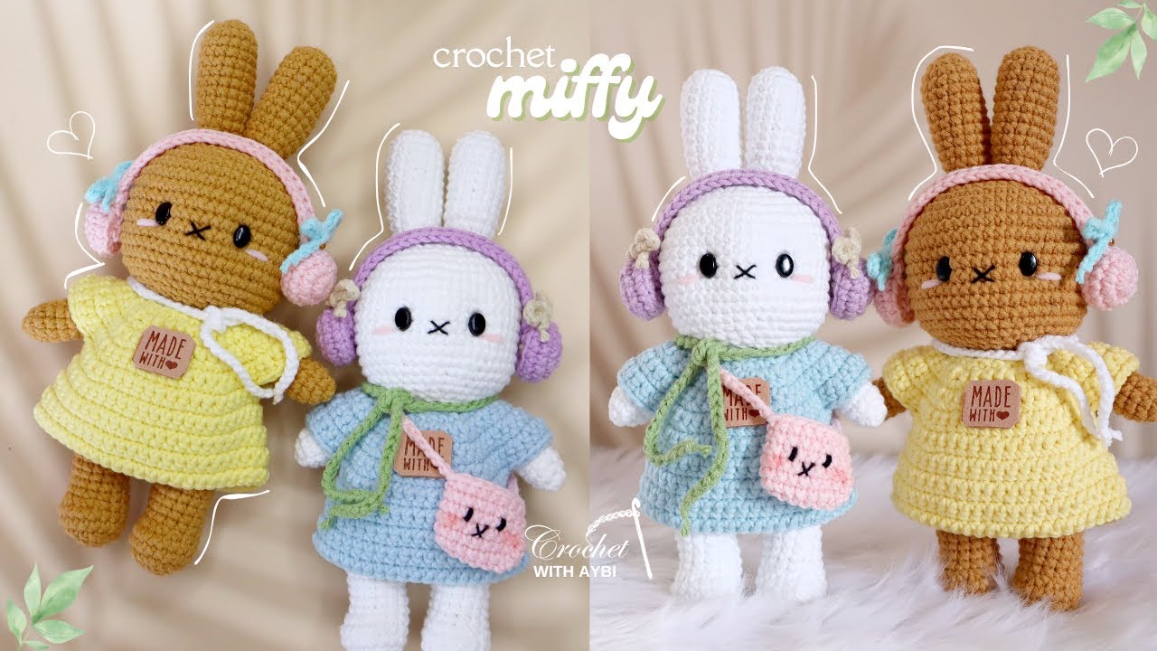 Miffy Crochet Part 3 | 🇺🇲🇪🇦 Sub | Free Amigurumi Pattern & Tutorial | How To Crochet Miffy #crochet