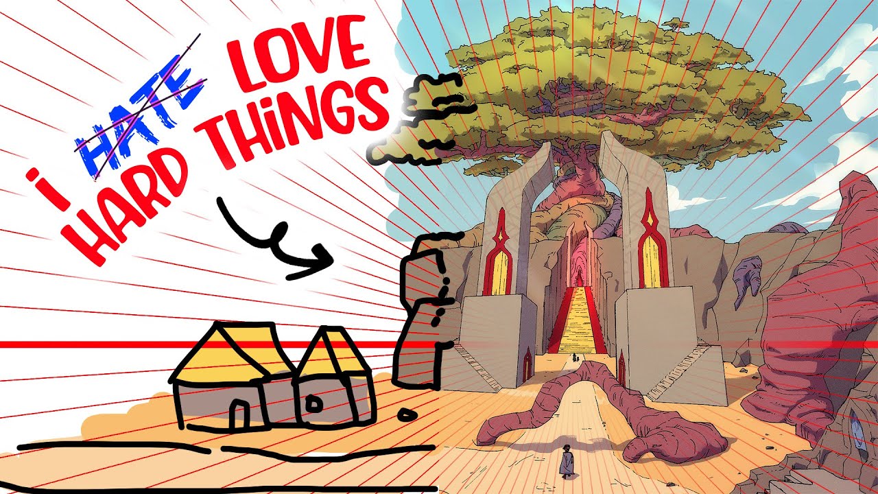 How to learn DIFFICULT or BORING art skills the FUN way? (environments, perspective, hands...)