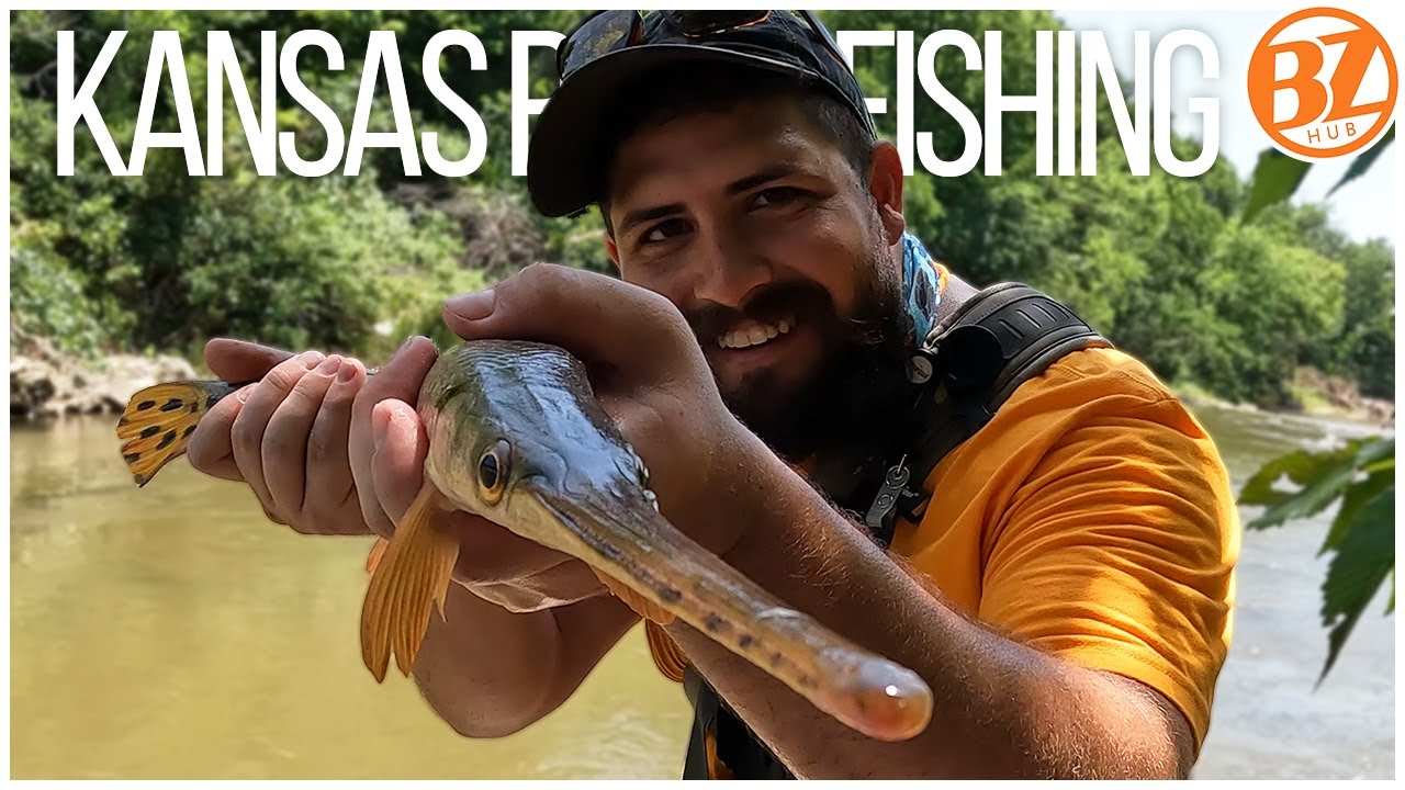 Float Fishing a Kansas River for Catfish & Gar!