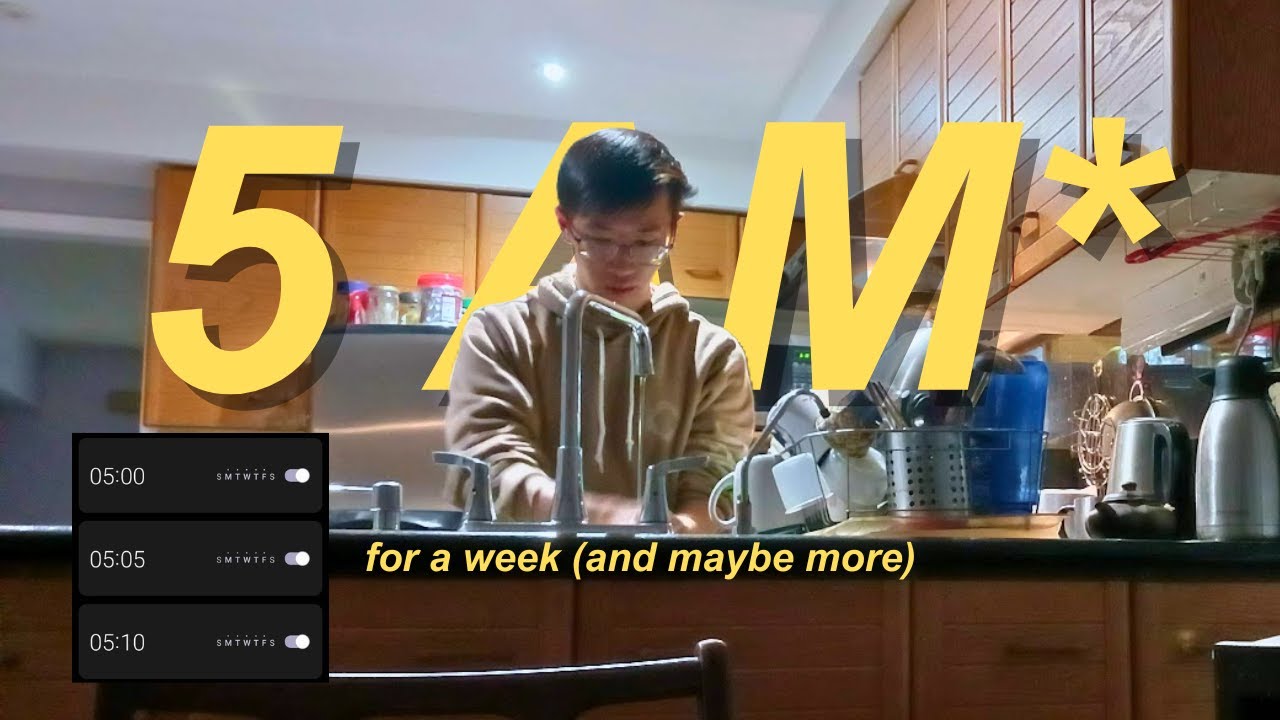 i woke up at 5AM* for a week and it wasn't what i expected [SENIOR DIARIES 05]