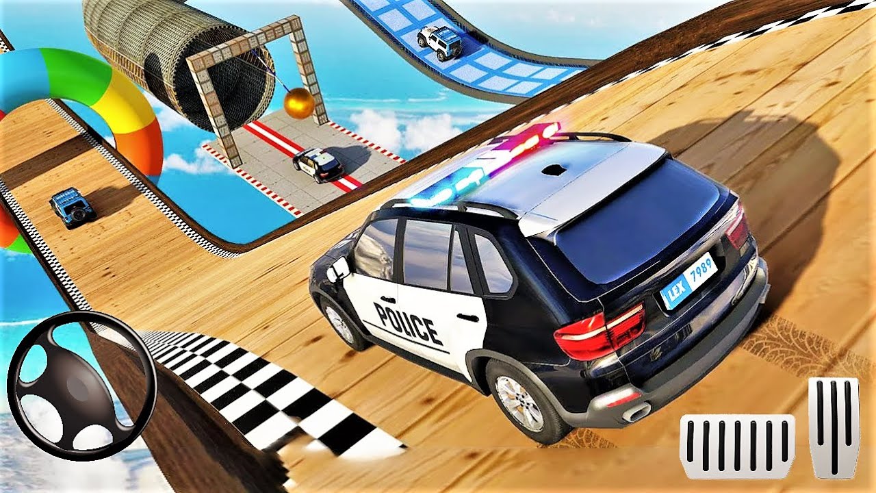 Police Prado Car Stunt Racing- Ramp Car Stunts 3D-Best Android Gameplay HD
