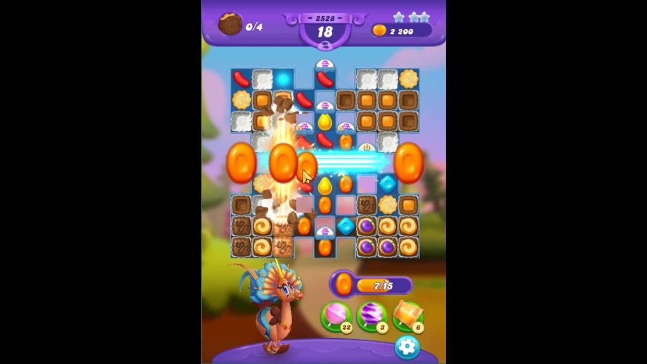 Gameplay Candy Crush Friends Saga Level  2528 Get 1 Stars , 26 Moves Completed