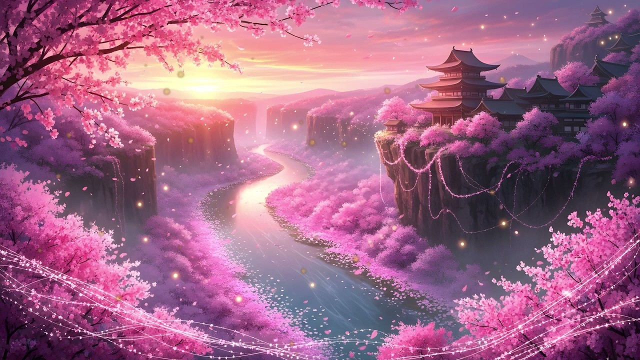 Medieval Fantasy Music for Focus, Relaxation & Deep Work | Whispers of the Cherry Blossom Gorge