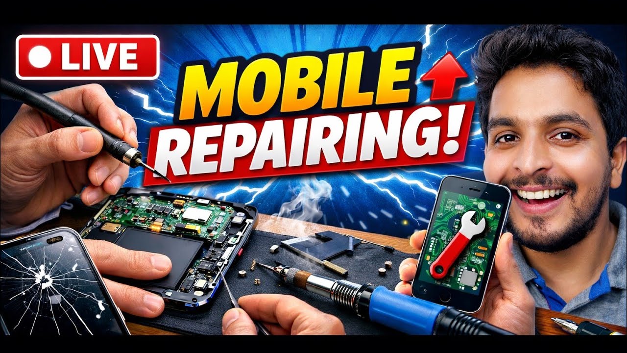Live mobile repairing 📲 9 march #adiyogitech