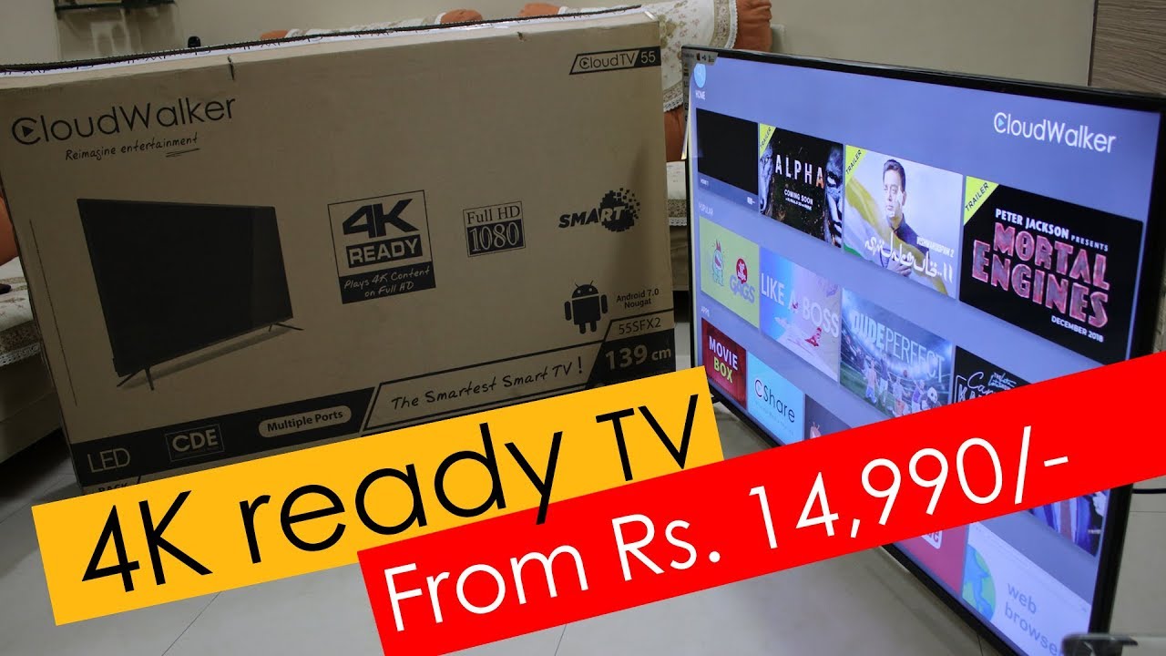 CloudWalker Cloud TV X2 55 inch, 50 inch and 32 inch 4K Ready Smart TV - from Rs. 14,990