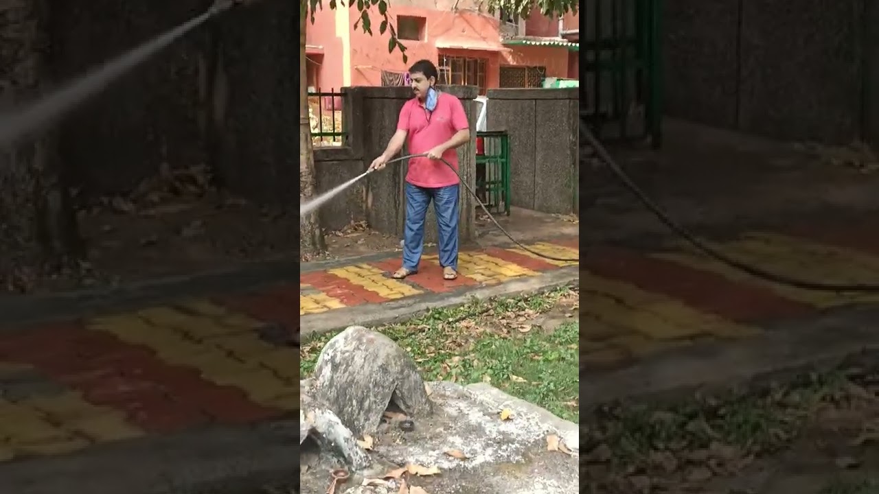 Vijay Raina Watering The Plants.