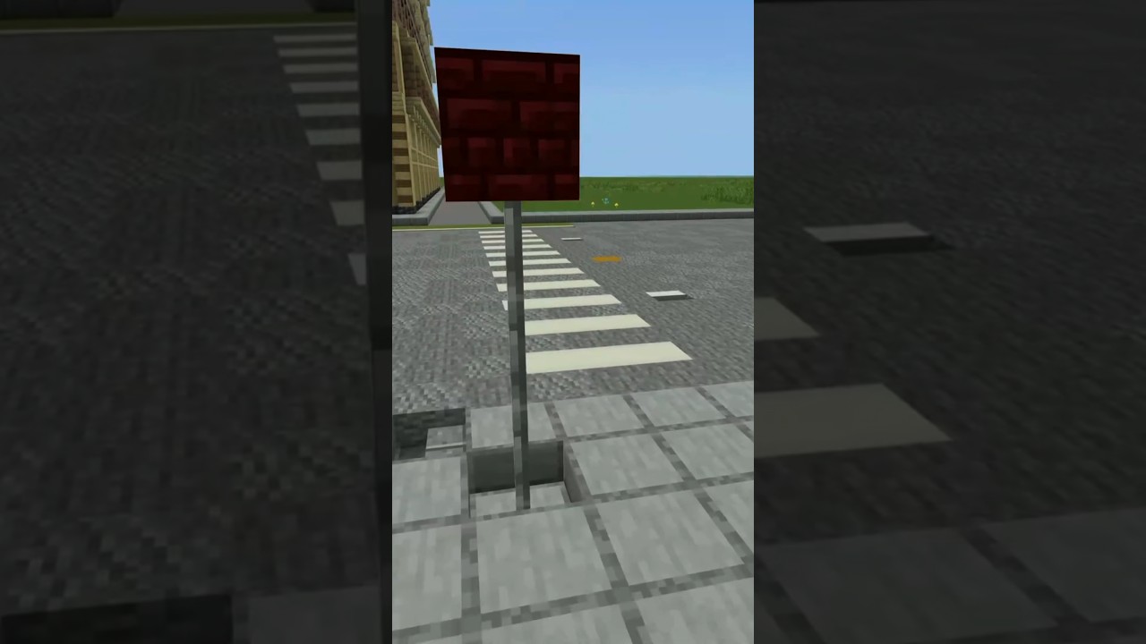 Minecraft *EASY* Stop Sign Design 🛑#minecraft #viral