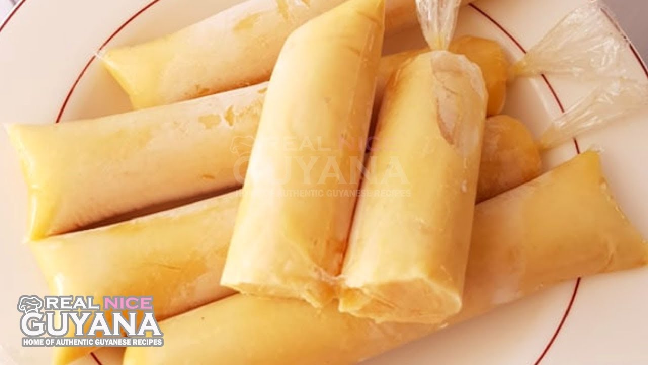 Custard / Milk Icicle, step by step Recipe Video II Real Nice Guyana.