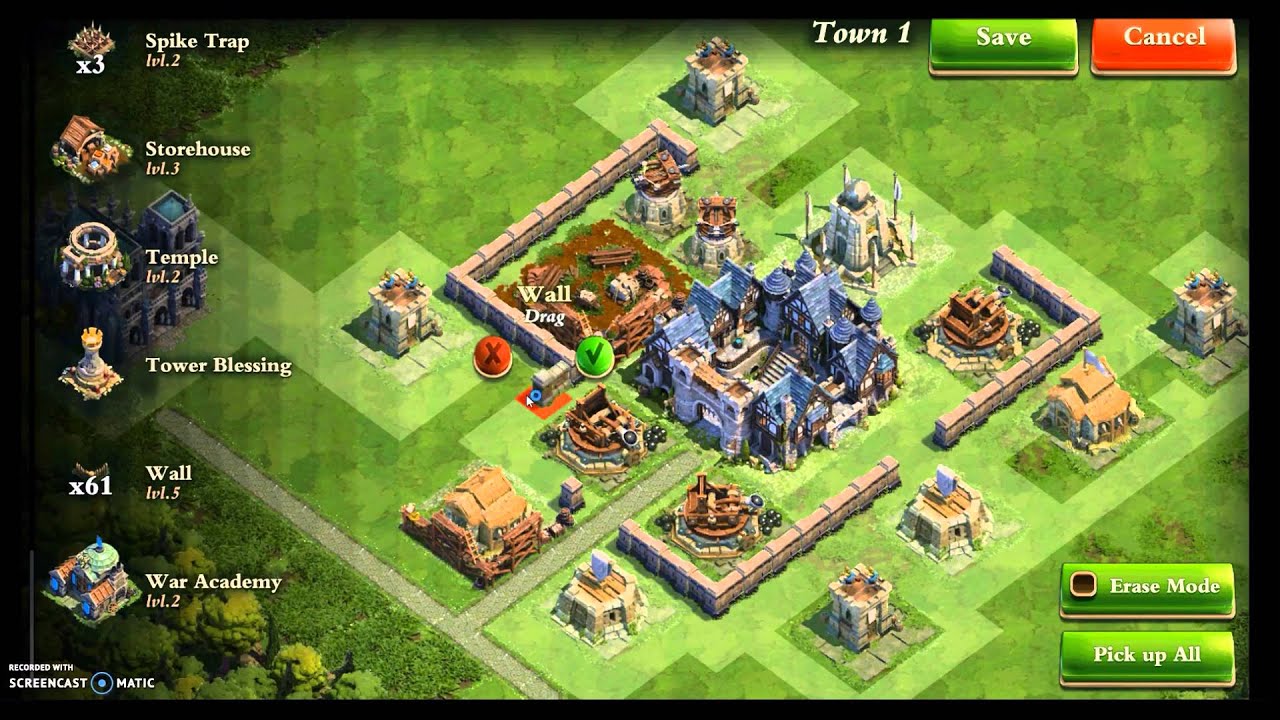 Dominations #10 - Medieval Age: Best war base layout !!