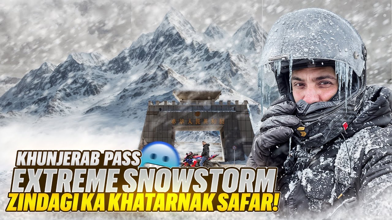 -10 DEGREES AT WORLDS HIGHEST BORDER CROSSING | CBR 1000RR-R | ZS MOTOVLOGS |