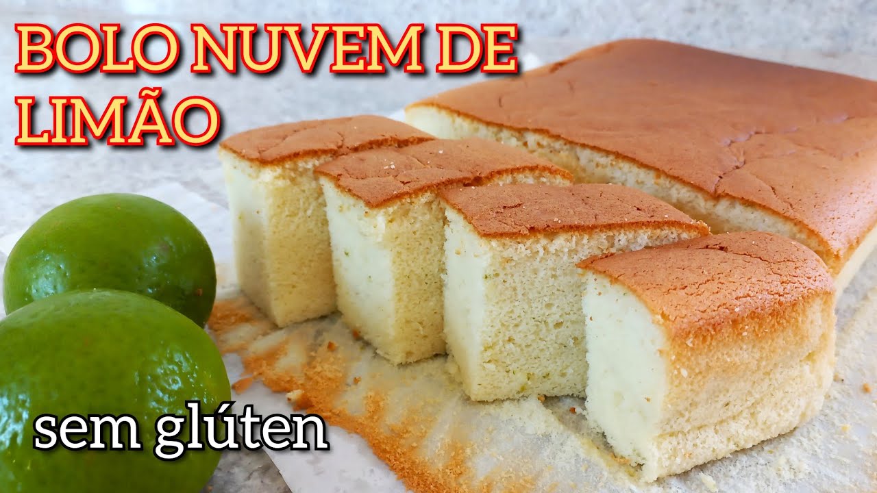 BOLO NUVEM DE LIMÃO | SEM GLÚTEN | SEM FERMENTO | ASSADO EM BANHO MARIA | SEM TRIGO | FAÇA E VENDA