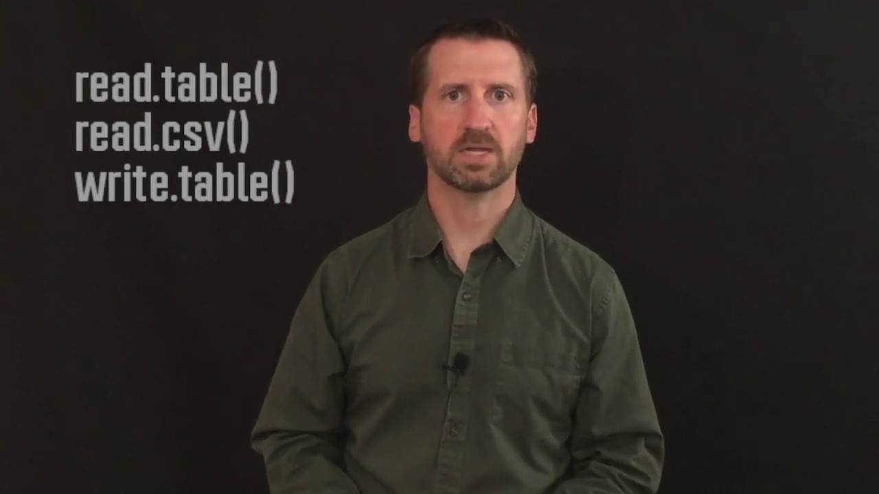 R: Reading Data In And Writing Data Out