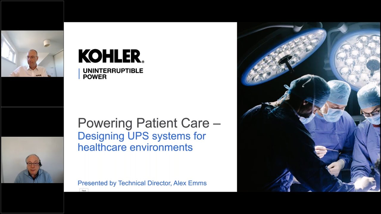 New CPD accredited webinar for Healthcare Engineers for best practice UPS system implementation