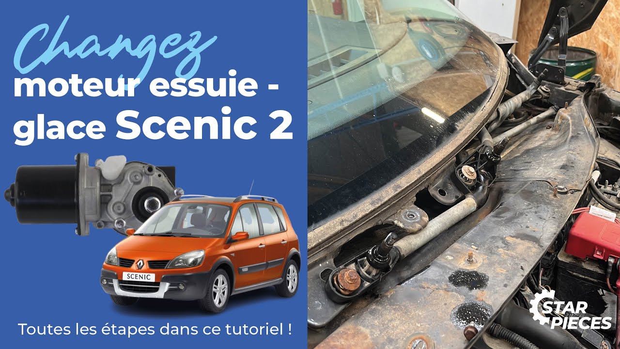 Changez le moteur d'essuie-glace de votre Scénic 2 en 1 heure ! | ⚙️Star-pièces