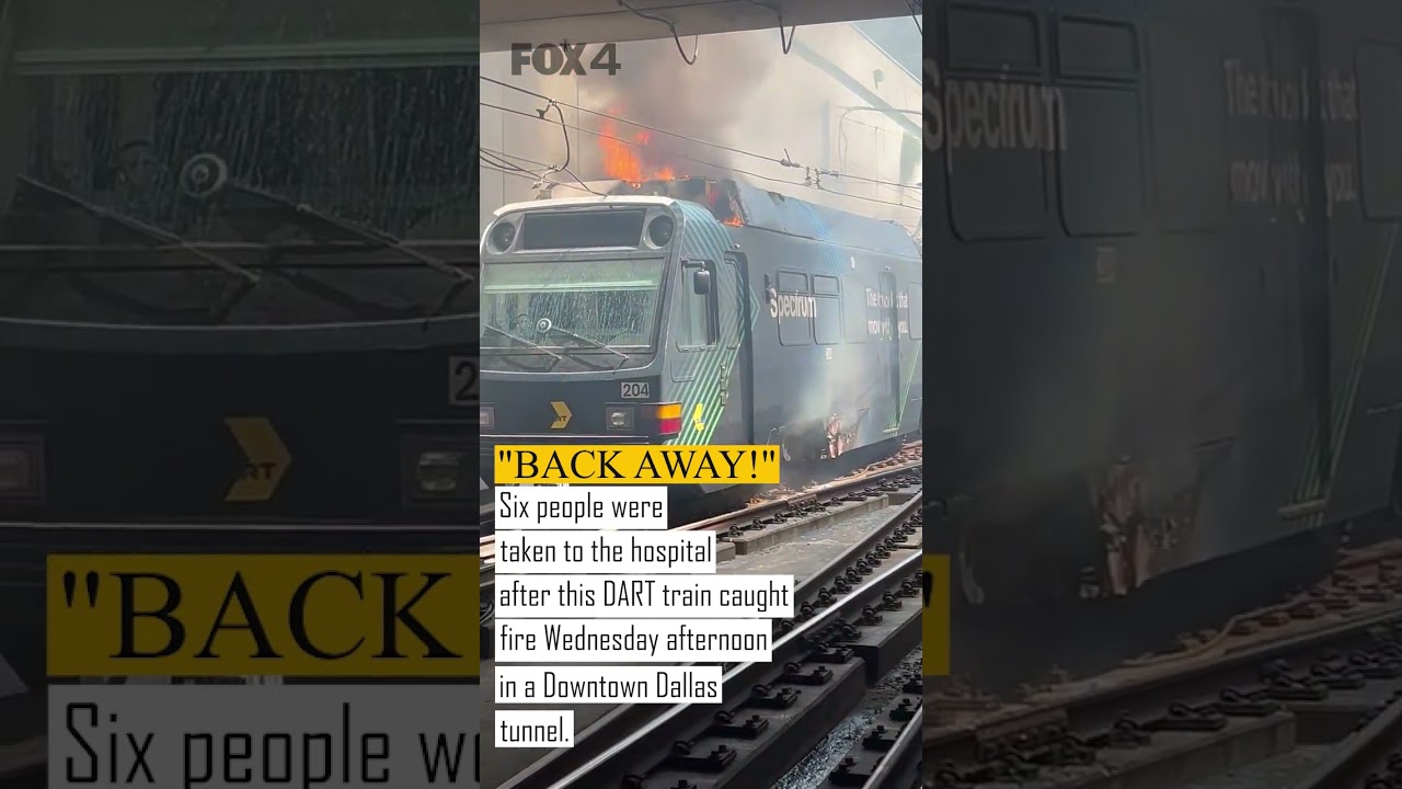 DART train catches fire in Downtown Dallas tunnel