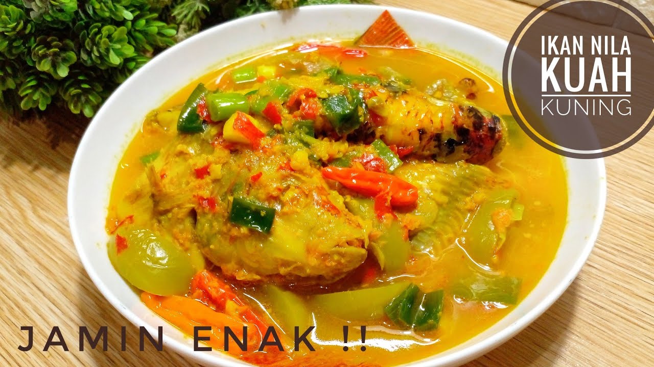 Ikan Nila dimasak ini Enak Banget !! Resep Ikan Nila Bumbu Kuning - Ikan Nila Kuah Asam Pedas