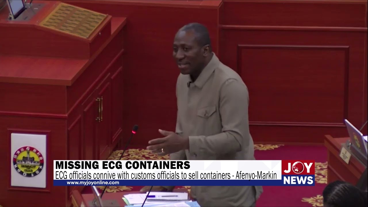 Afenyo-Markin exposes a shocking scandal—ECG and customs officials colluding to sell containers!