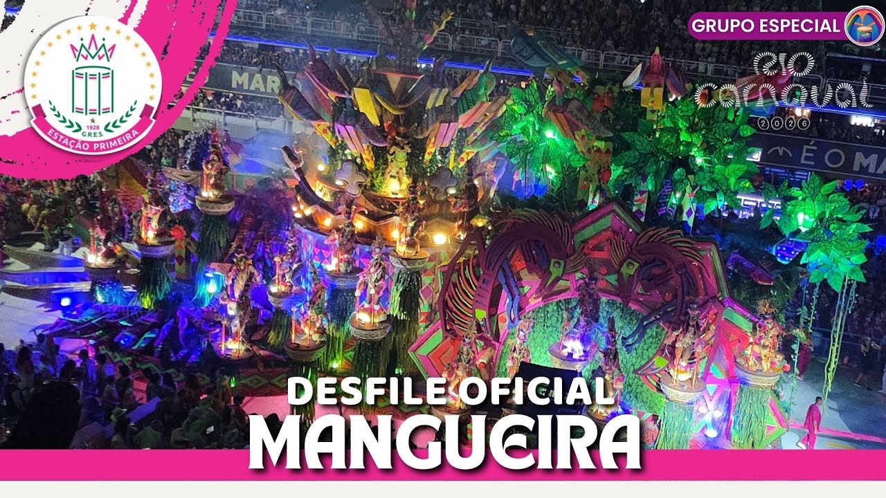 MANGUEIRA 2026 | DESFILE OFICIAL NA SAPUCAÍ (VISÃO DA ARQUIBANCADA)
