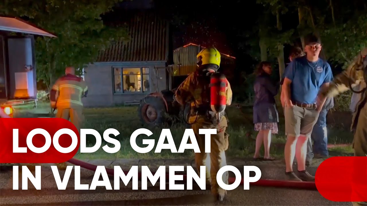 12-07-2023 Texel, Oosterend - grote brand