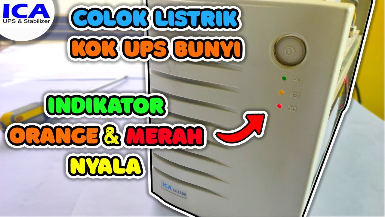 Cara Perbaiki UPS ICA 1200VA Saat Mode PLN Bunyi Terus Dan Kedua Lampu Indikator Menyala