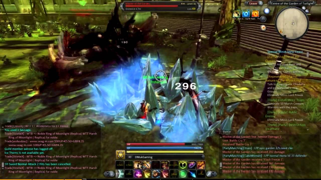 Raiderz - Garden of Twlight - Master of the Garden (40) - Solo Guide