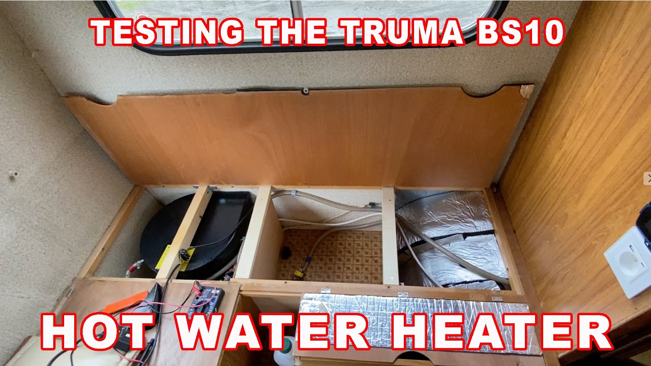 1983 Rapido 410 - finishing the headliner, trimming with 4 way stretch and testing the Truma BS10
