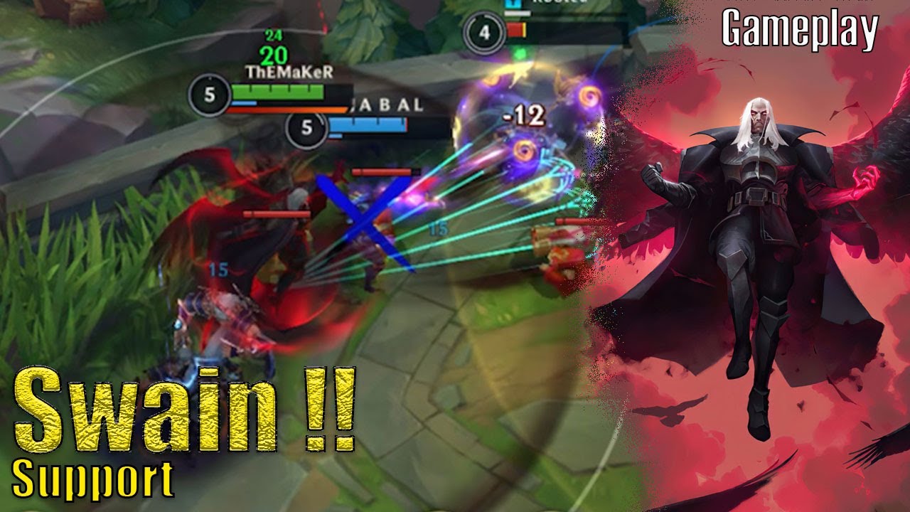 Wild Rift Swain & Varus vs Lulu & Jinx Dragon lane (S)