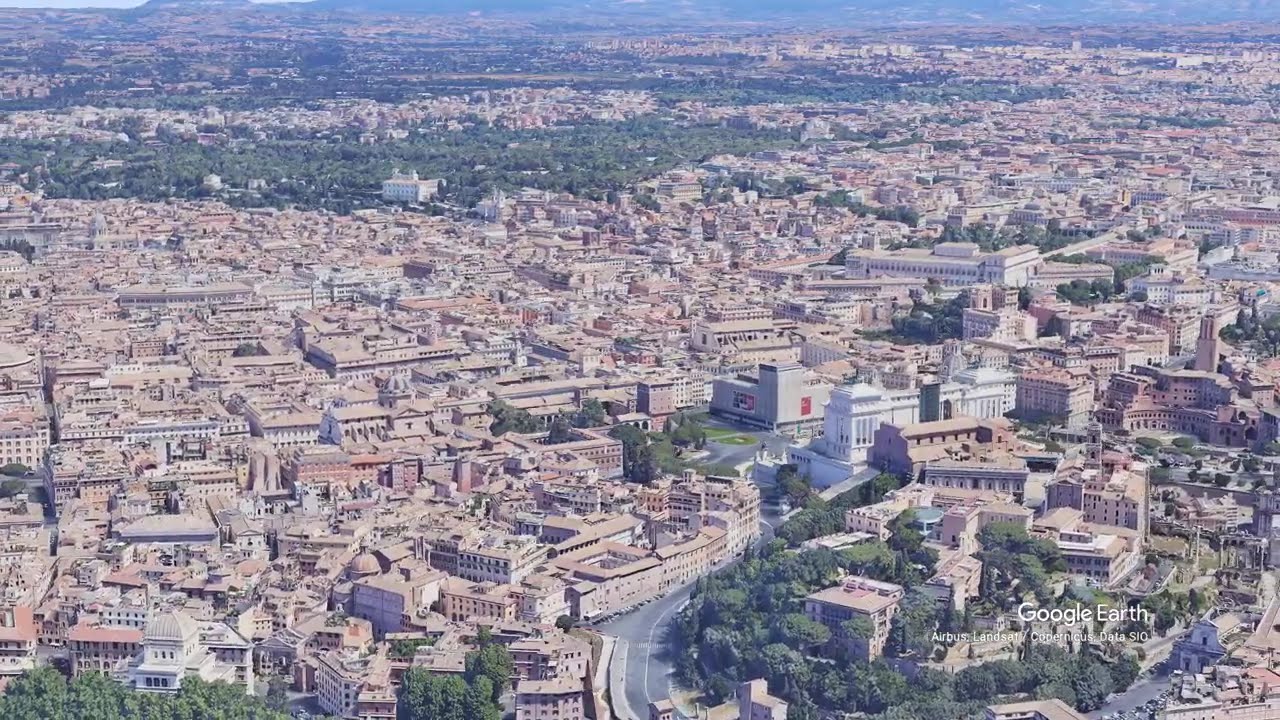 Rome Aerial View 3D  Stunning 4K Drone Tour of the Eternal City