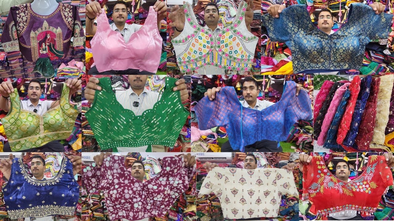 ब्लाउज़ Rs. 45/- Bollywood Style Blouse, 1000 + Blouse Designs | Ready made Blouse  Wholesale Market