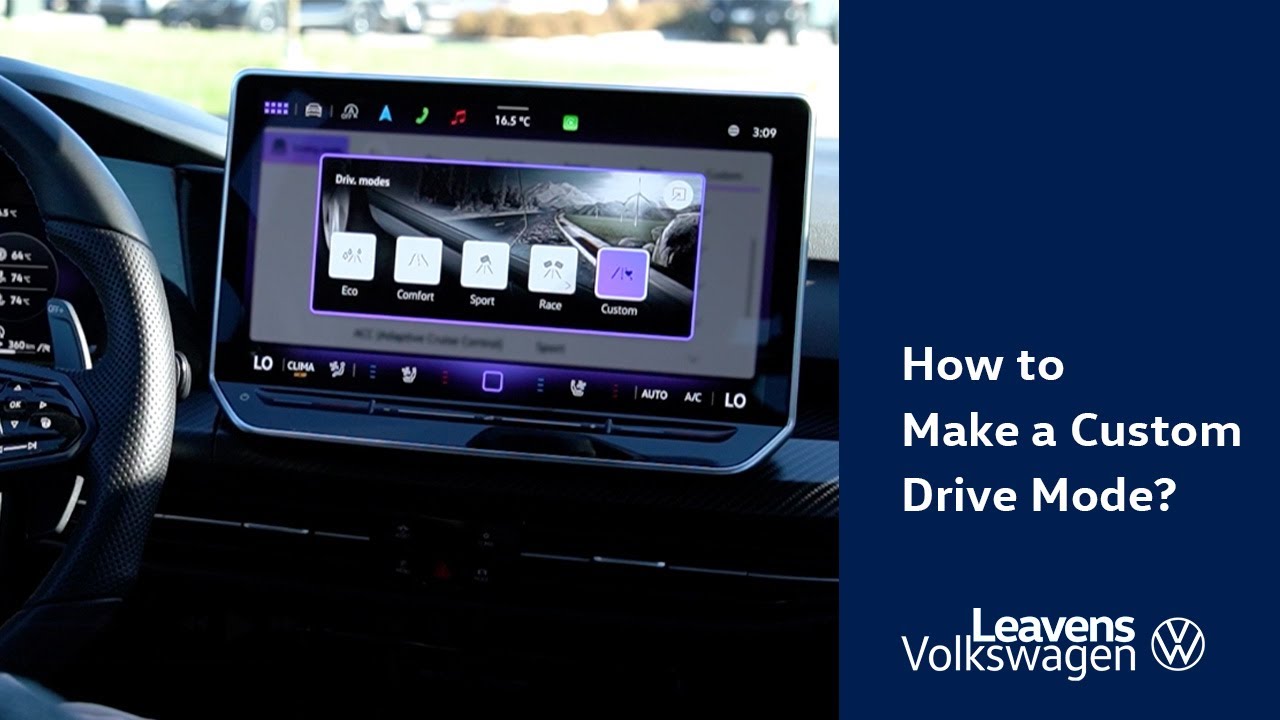 How to Make a Custom Drive Mode on your Volkswagen?