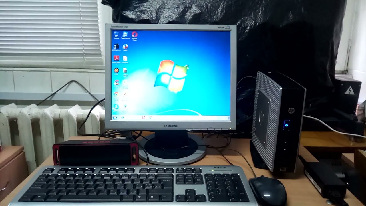 Компьютер на Win7 на базе hp thinpro client