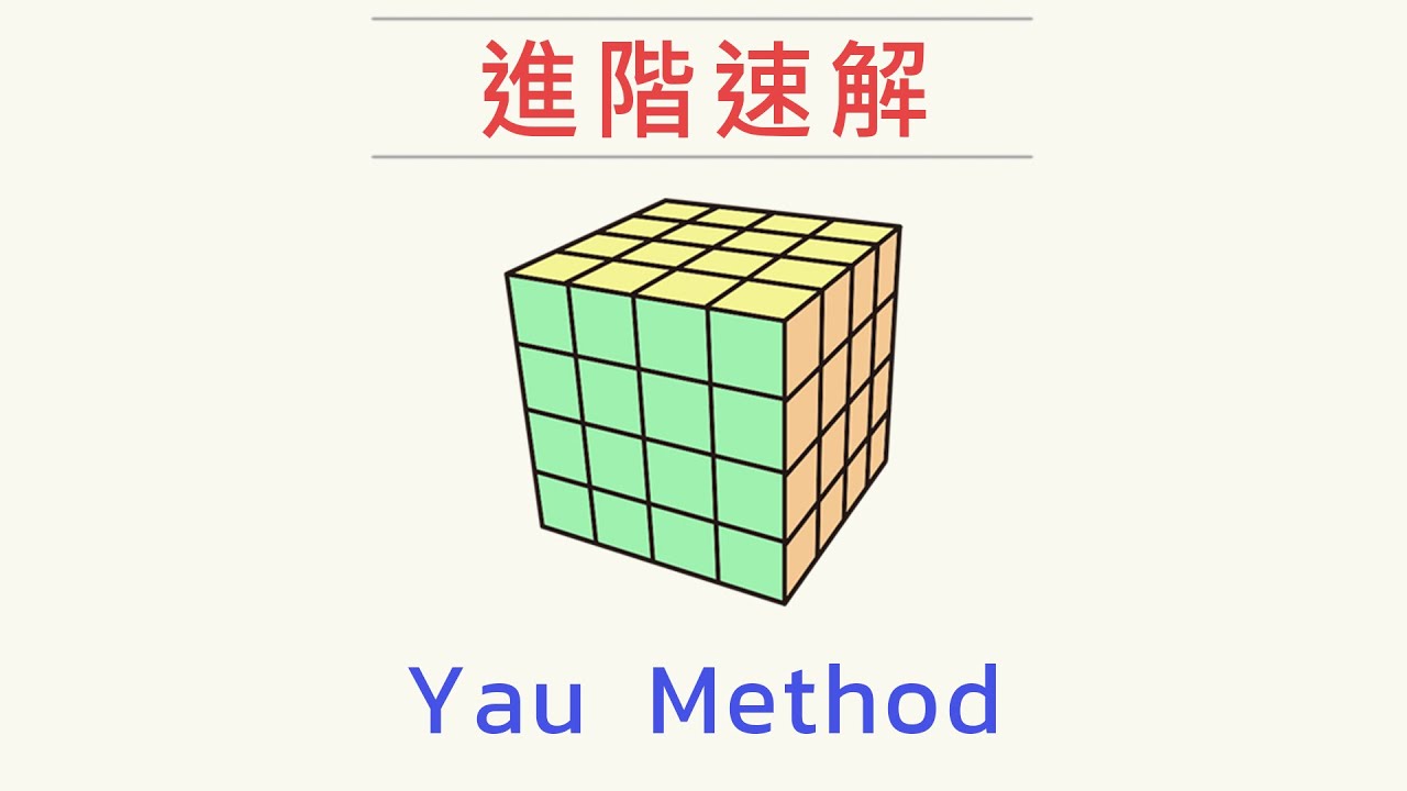 4x4魔術方塊進階速解 - Yau Method | 四階降階法速解教學