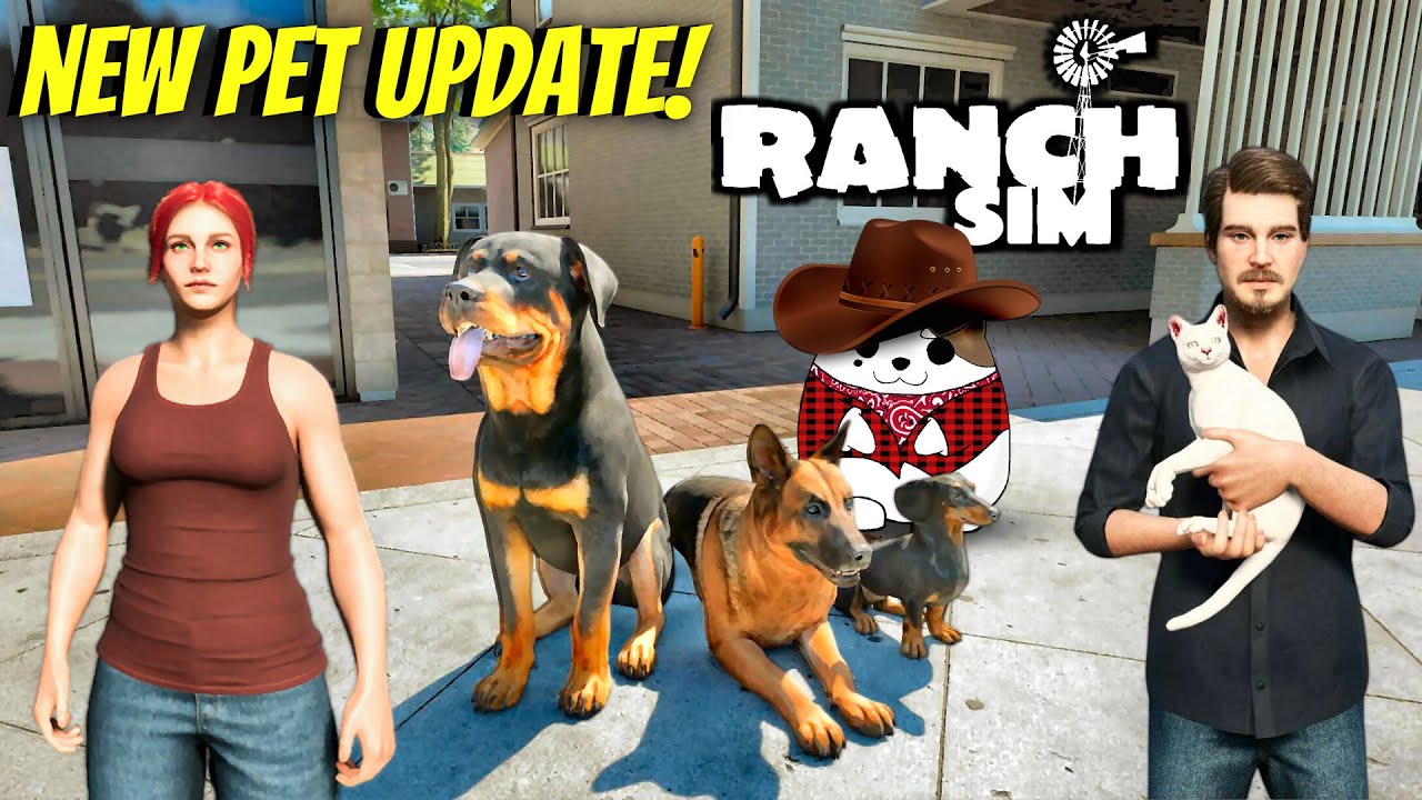 Dogs and Cats in the New Pet Update in Ranch Sim! S4E11