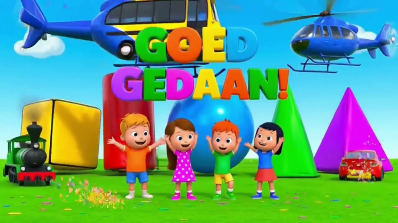 🎶Rijden met vormen🎶 | Vormen leren | Nederlandse kinderliedjes | School & BSO Liedjes #nederlands