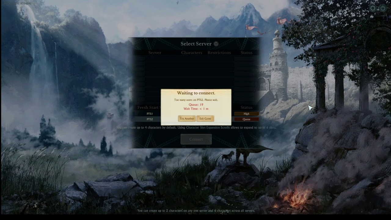 Archeage Unchained PTS Queue experience