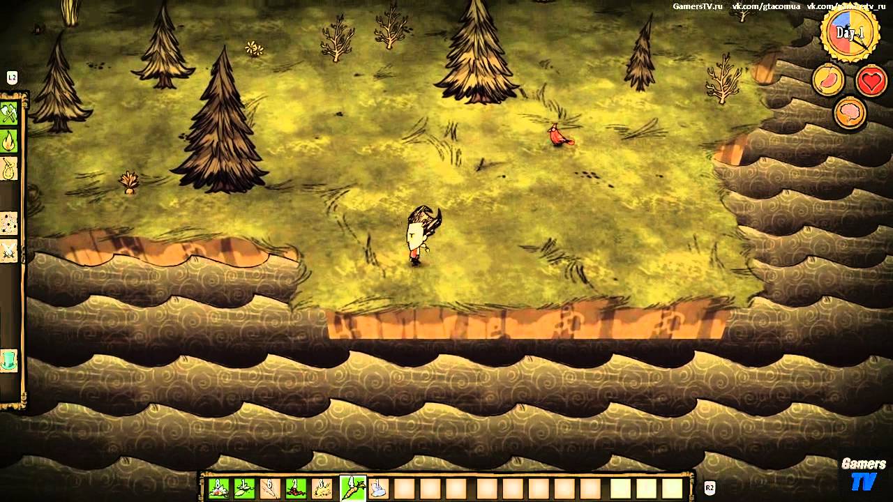 Don't Starve: Console Edition PS4 краткий обзор и первые минуты игры