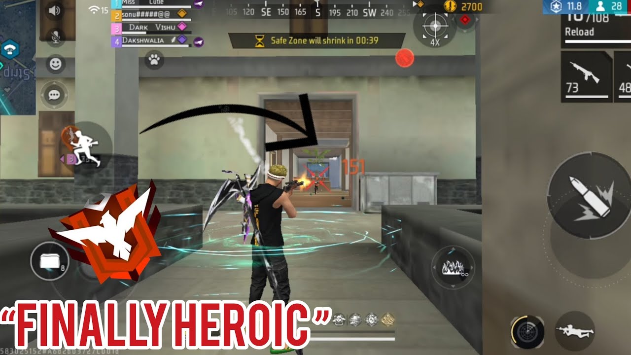 Finally Reached Heroic 😈 32 Kills in One Match | Free Fire BR Ranked