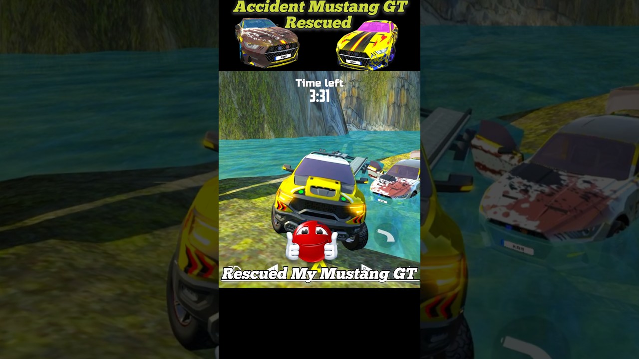 Rescue🥺My Mustang-Gt Car Simulator 2 #jaidmeel #ford #assamtezpur #localstarbinit #shorts #gamtng